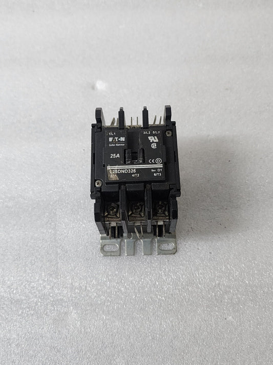 EATON C25DND325 3-POLE MAGNETIC CONTACTOR 25A 24VAC