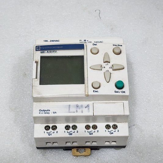 SR1 A101FU SMART RELAY PROTECTION MODULE 100-240VAC DISPLAY BRIGHTNESS IS LOW