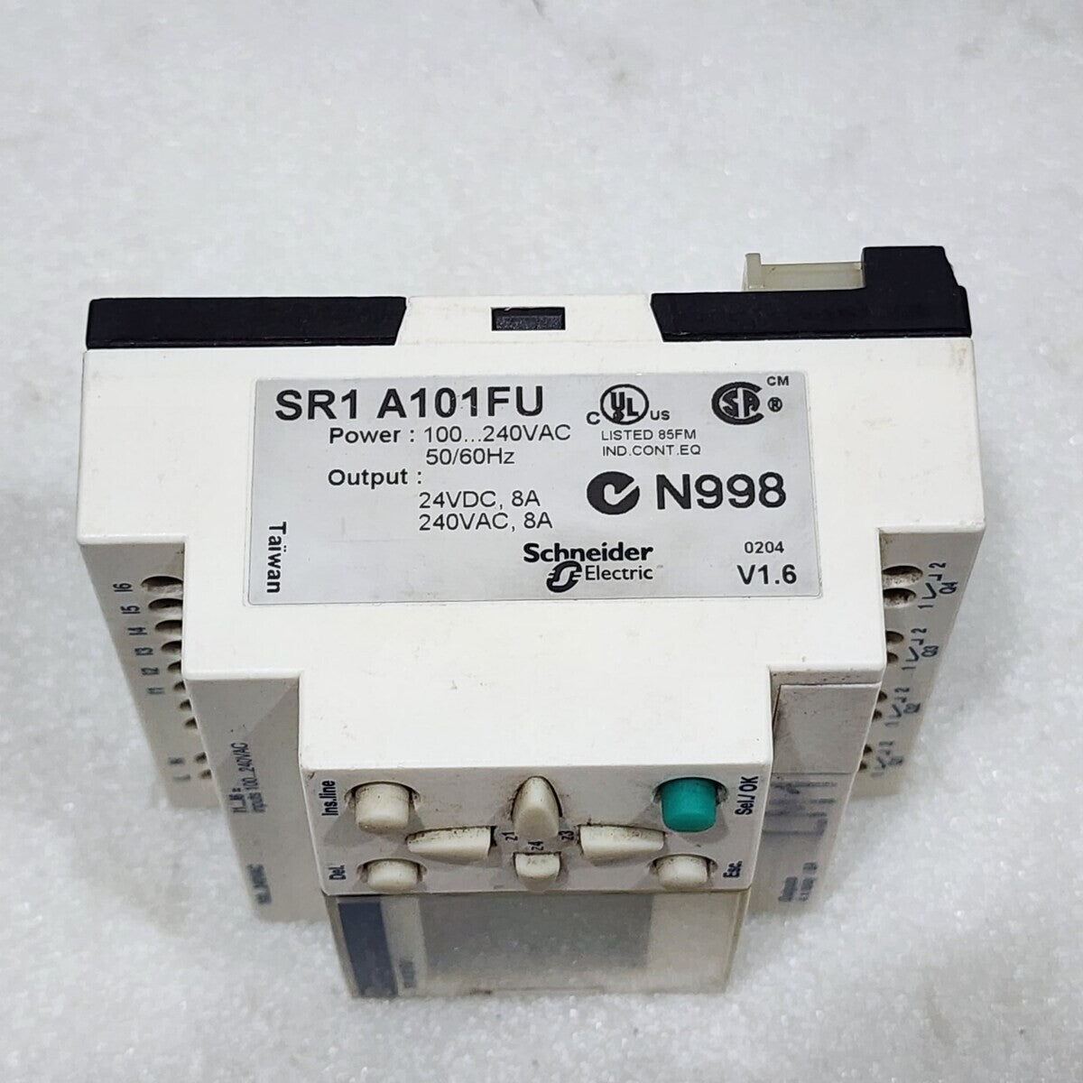 SR1 A101FU SMART RELAY PROTECTION MODULE 100-240VAC DISPLAY BRIGHTNESS IS LOW