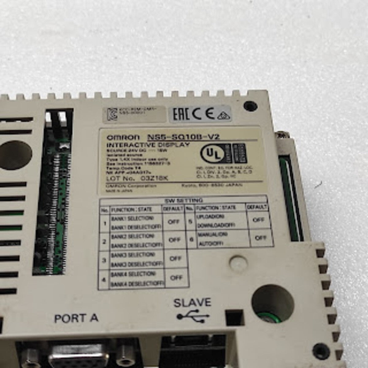 OMRON NS5-SQ10B-V2 INTERACTIVE DISPLAY 24VDC