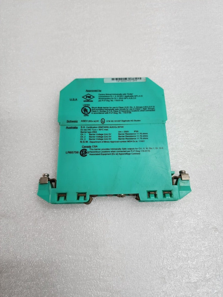 PEPPERL + FUCHS Z954 ZENER BARRIER 71863