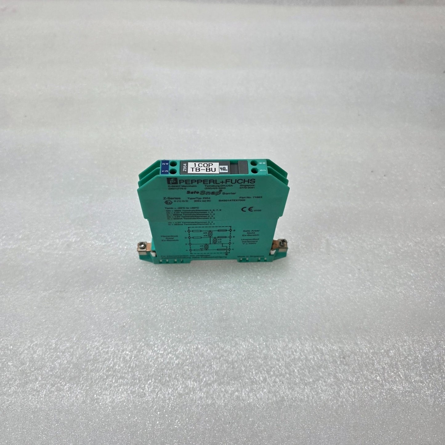 PEPPERL + FUCHS Z954 ZENER BARRIER 71863