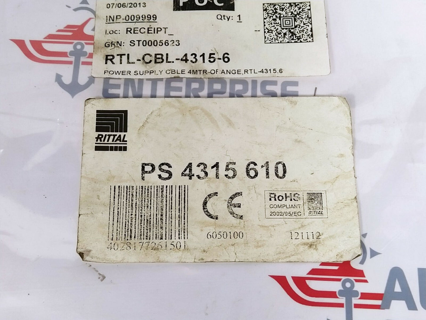 Rittal PS 4315 610 Power Supply Cable RTL-CBL-4315-6