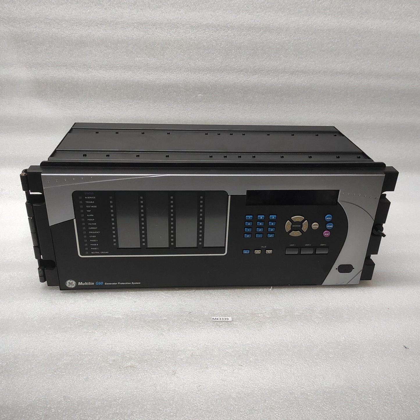 GE MULTILIN G60 G60E00HKHF8LH6DMXXPXXUXXWXX GENERATOR PROTECTION SYSTEM 1601-011