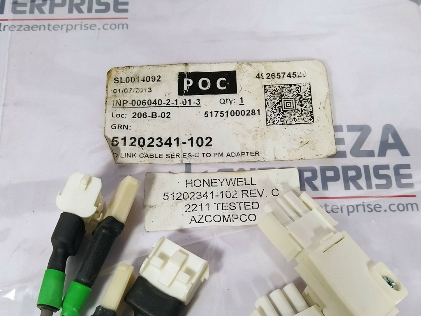 Honeywell 51202341-100 & 51202341-101 Revision C I/O Link Cable