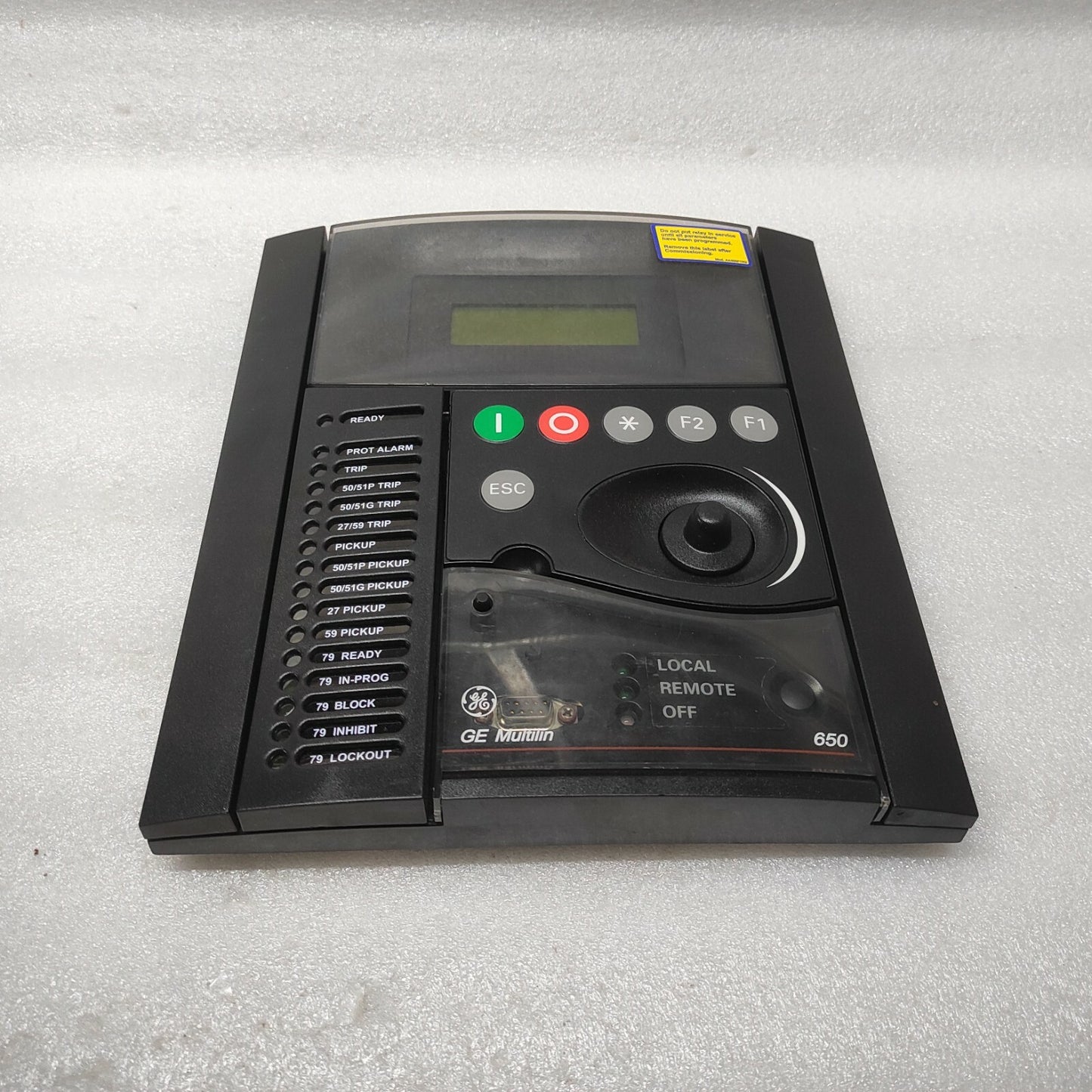 GE MULTILIN 650 BAY CONTROLLER FRONT DISPLAY 189C1337P1R10