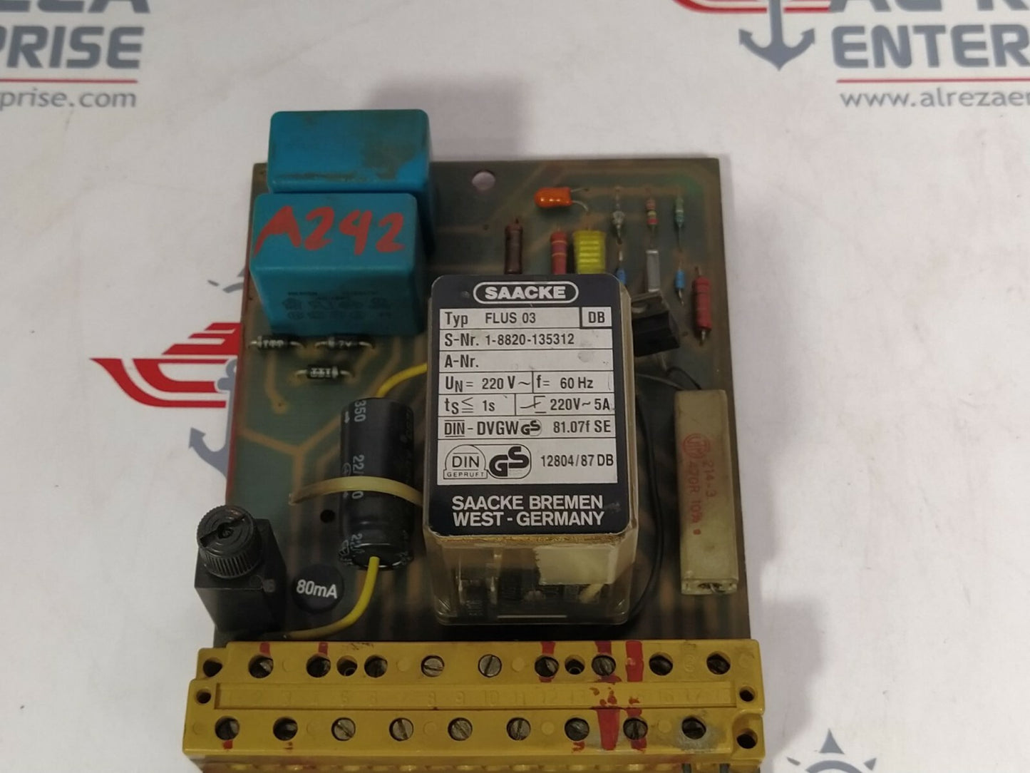 Saacke FLUS 03 Flame Sensor and Detector Sensor 1-8820-135312 220V
