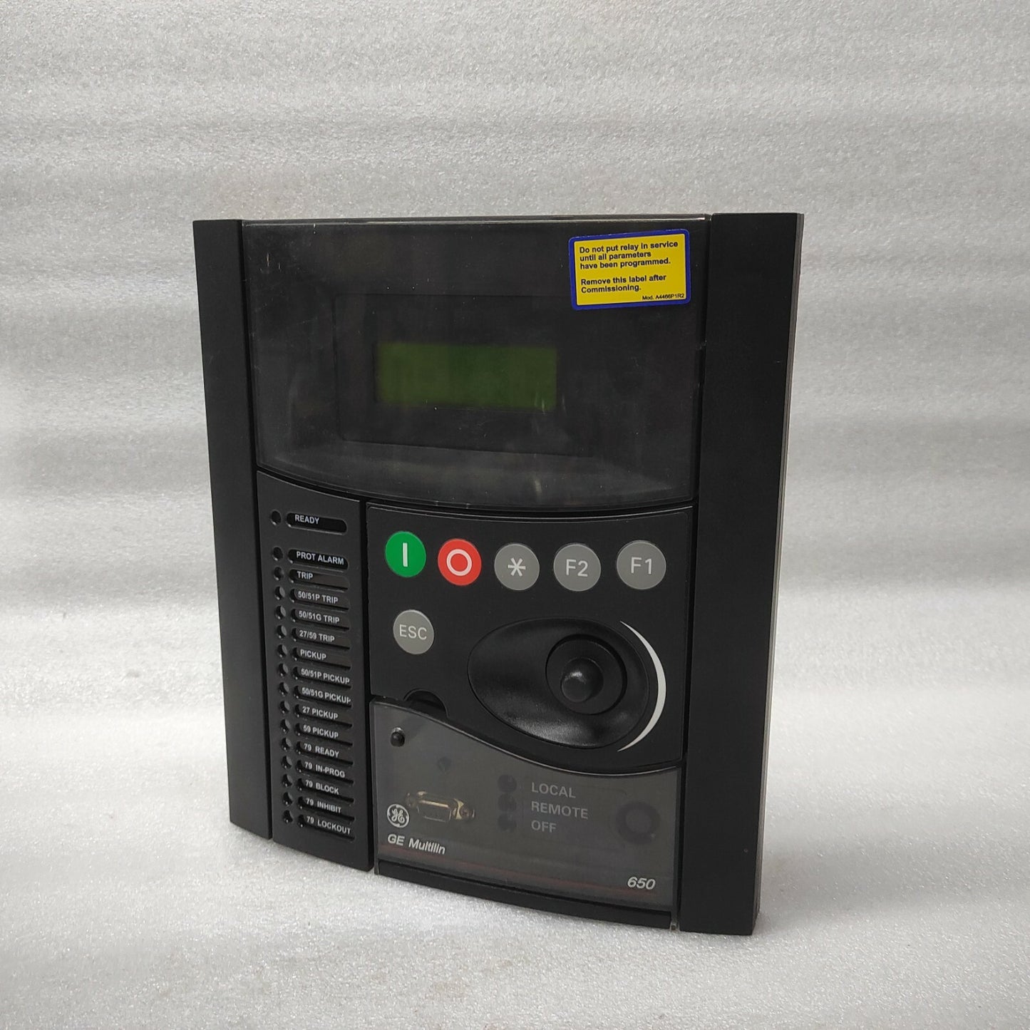 GE MULTILIN 650 BAY CONTROLLER FRONT DISPLAY 189C1337P1R10