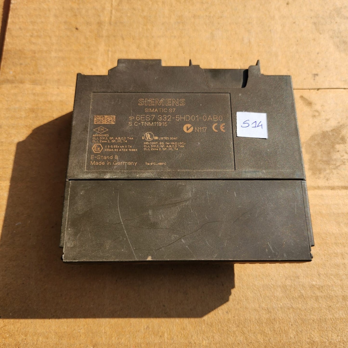 6ES7 332-5HD01-0AB0 NOT TESTED - FOR PARTS - NOT WORKING