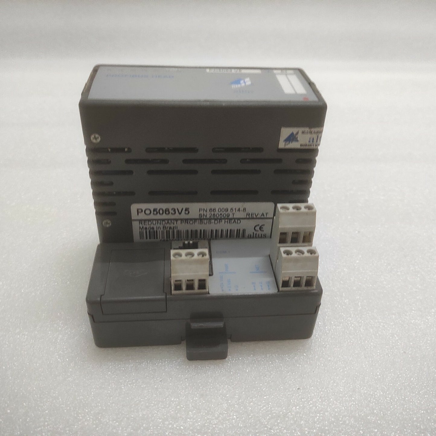 ALTUS PO5063V5 66.009.514-8 REDUNDANT PROFIBUS-DP HEAD PO6500 66.009.715-9