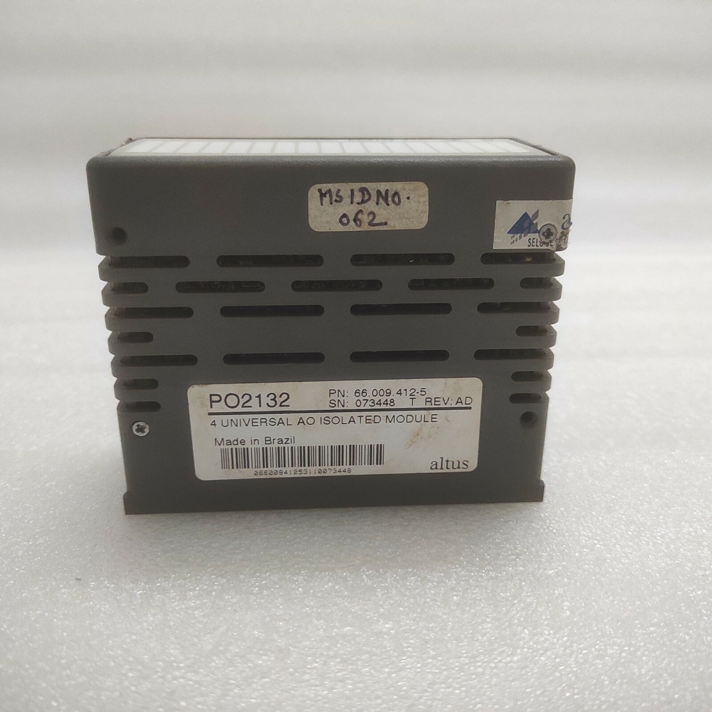 ALTUS PO2132 4-UNIVERSAL AO ISOLATED MODULE 66.009.412-5 PO6000