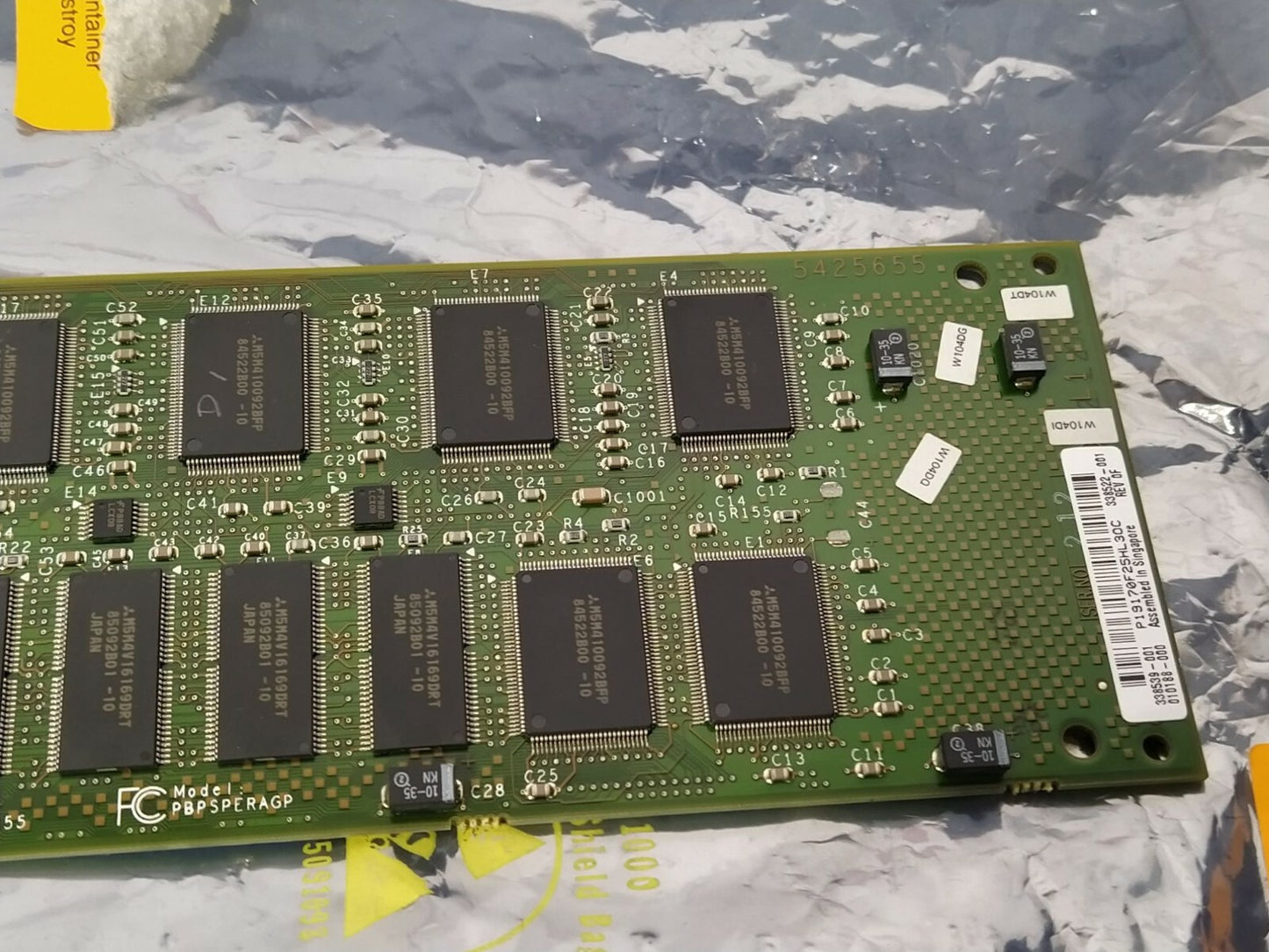 Compaq PBPSPERAGP SN-PBXGD-BA High End Graphic Controller 338522-001 338539-001