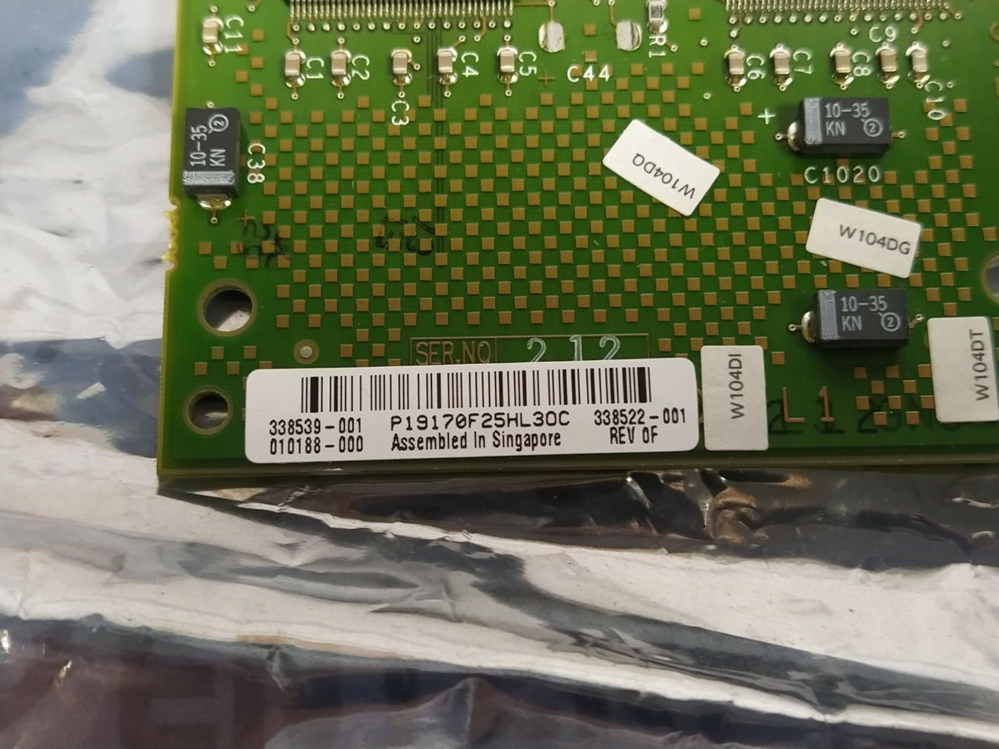 Compaq PBPSPERAGP SN-PBXGD-BA High End Graphic Controller 338522-001 338539-001