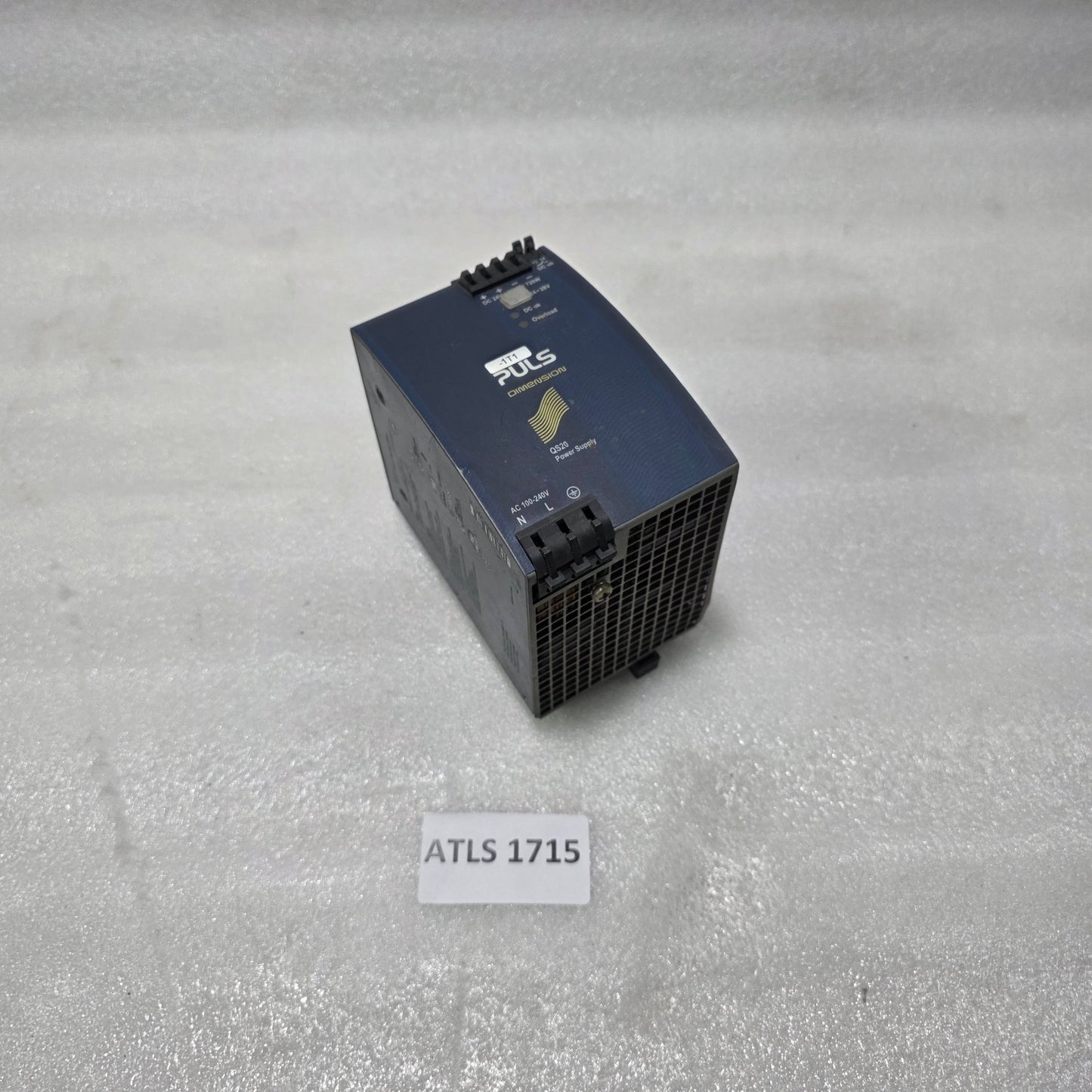 PULS QS20.241 – 24V DC 20A INDUSTRIAL POWER SUPPLY, 480W SINGLE PHASE DIN RAIL P