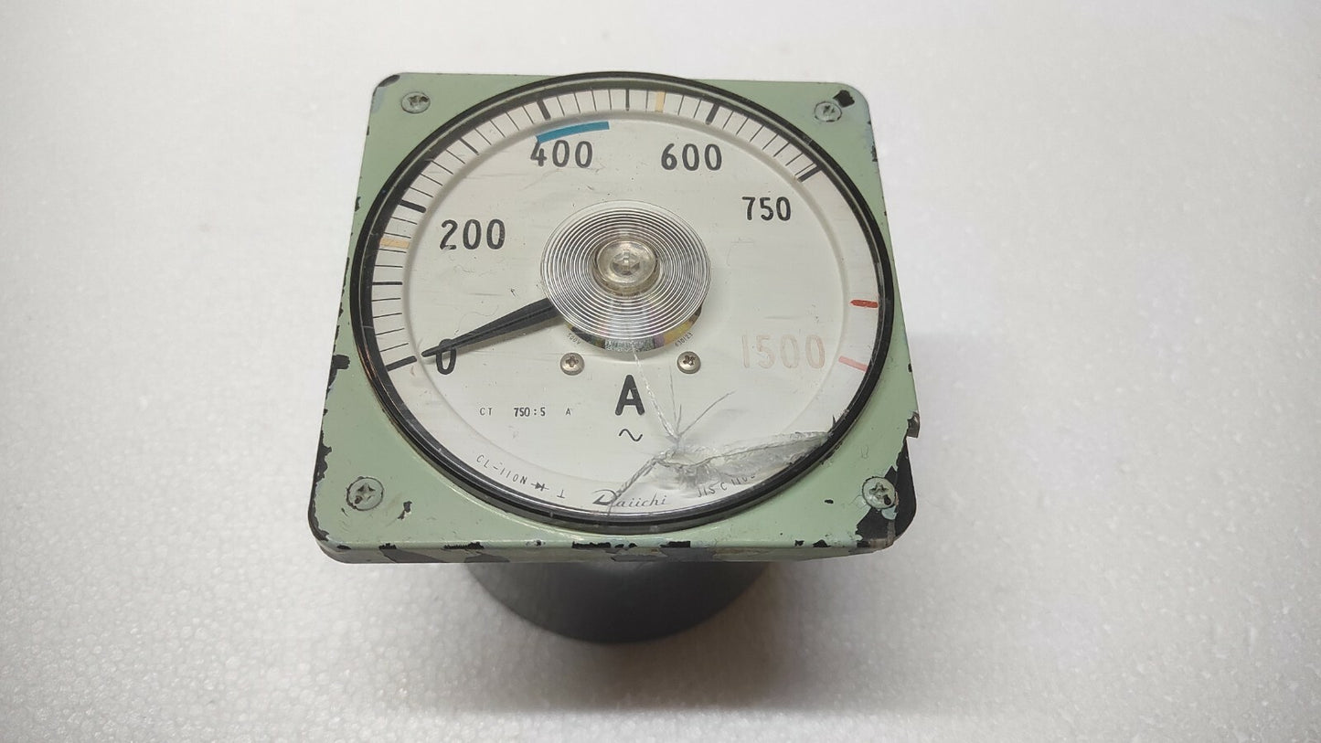 DAIICHI CL-110N AMMTER JIS C 1102 750/5A