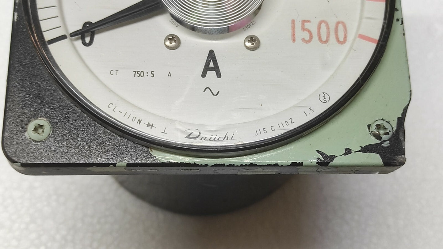 DAIICHI CL-110N AMMTER JIS C 1102 750/5A