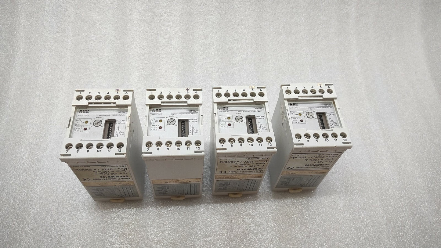 ABB SPEM30B105 MOTOR PROTECTION RELAY 230V