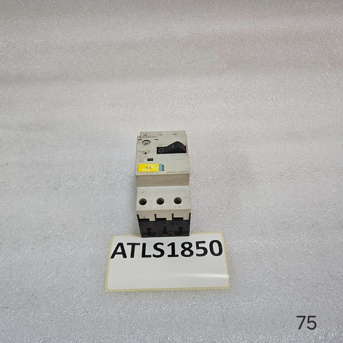 SIEMENS SIRIUS 3RV1011-1BA10 MOTOR PROTECTION CIRCUIT BREAKER MPCB 1.4–2A CLASS