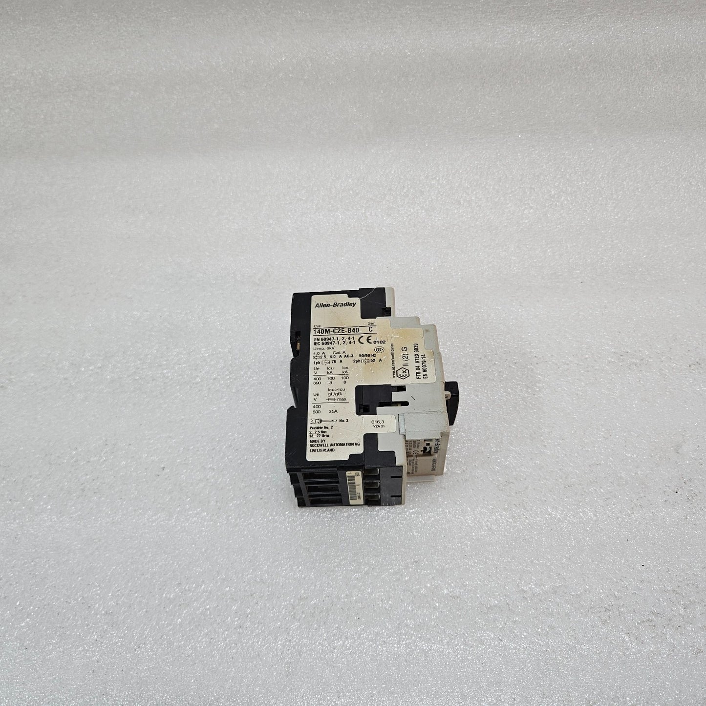 ALLEN-BRADLEY 140M-C2E-B40 MOTOR PROTECTION CIRCUIT BREAKER 2.5–4.0A CLASS 10 MA