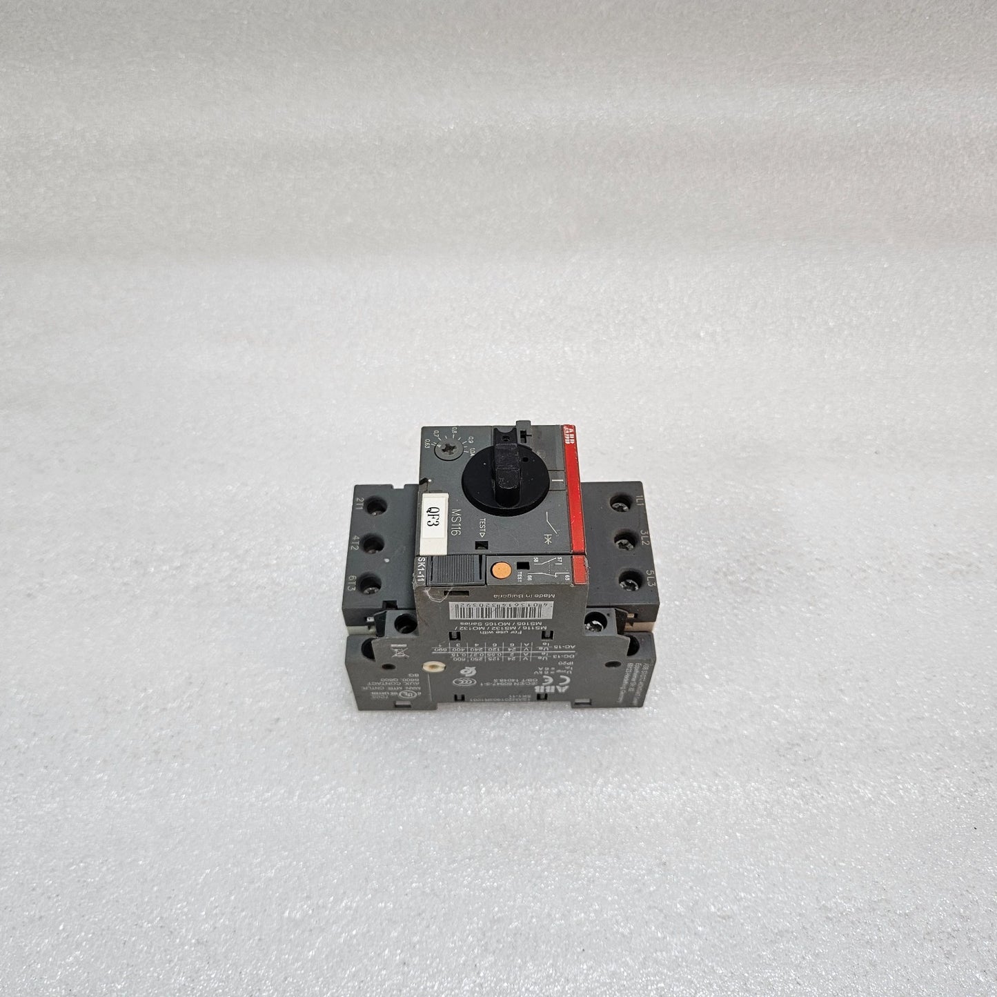 ABB MS116-1.0 MANUAL MOTOR STARTER / MOTOR PROTECTION CIRCUIT BREAKER 0.63–1.0A