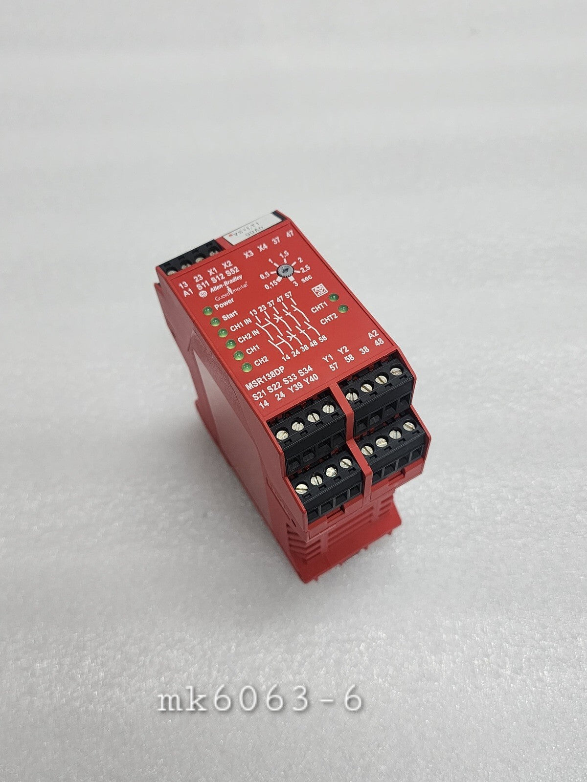 ALLEN BRADLEY MSR138DP GUARD MASTER CAT 440R-M23143 SAFETY RELAY
