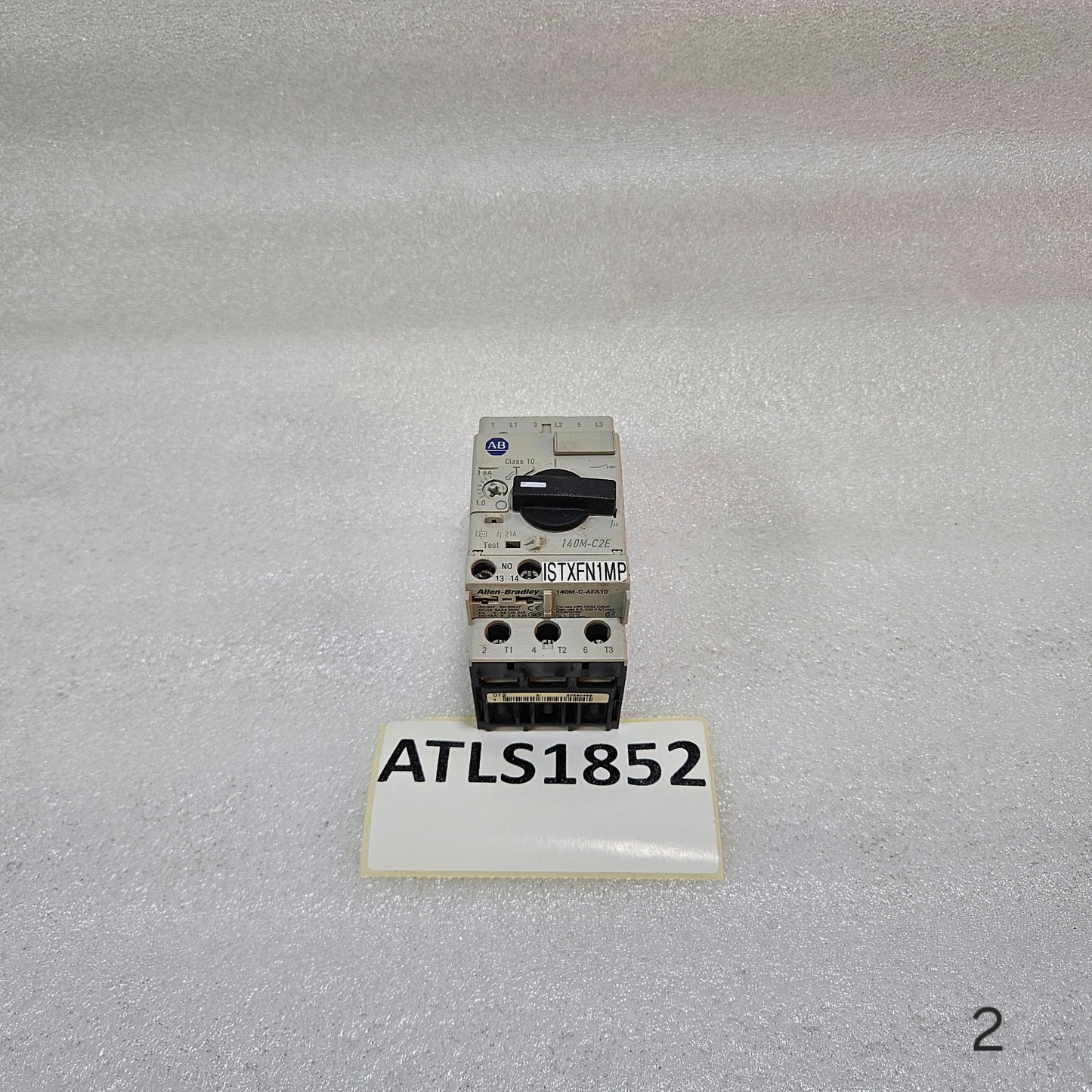 ALLEN-BRADLEY 140M-C2E-B16 MOTOR PROTECTION CIRCUIT BREAKER 1.0–1.6A CLASS 10 MA