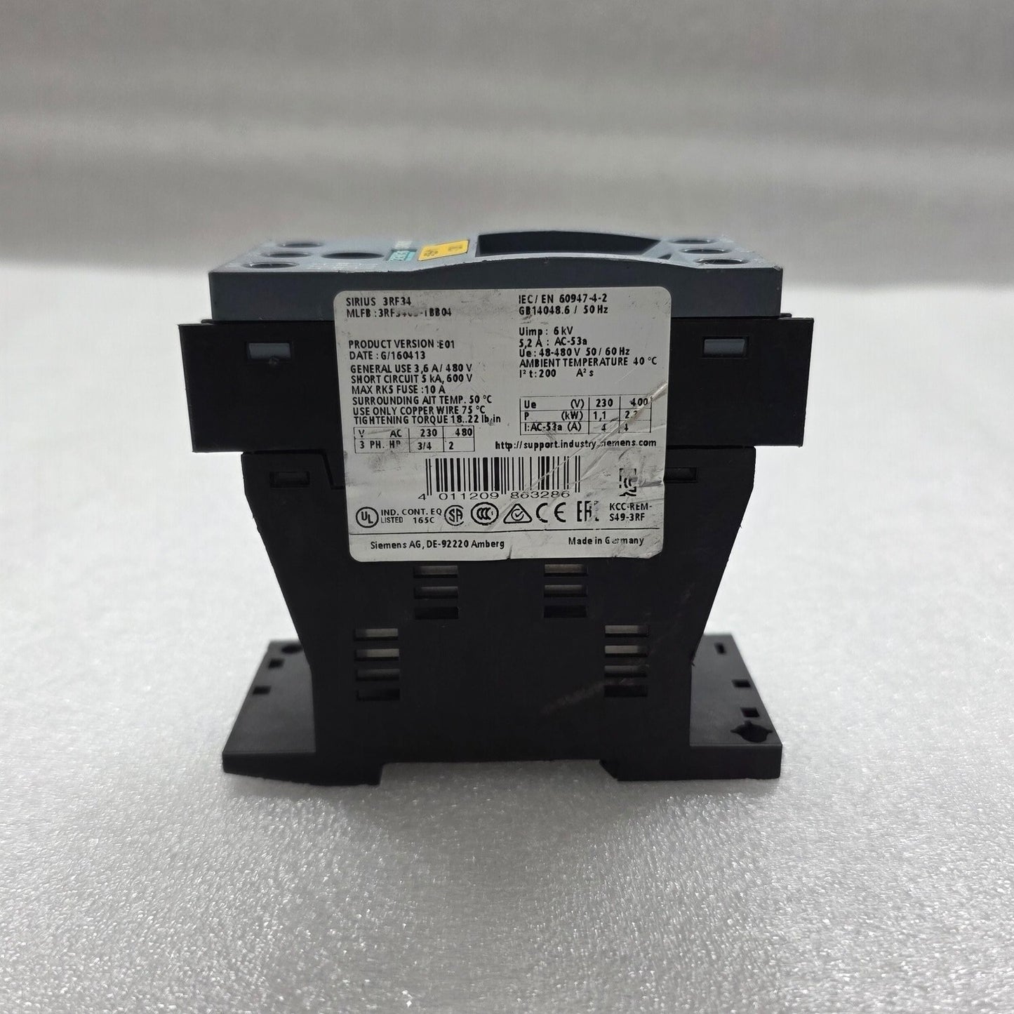 SIEMENS 3RF3405-1BB04 SOLID-STATE CONTACTOR