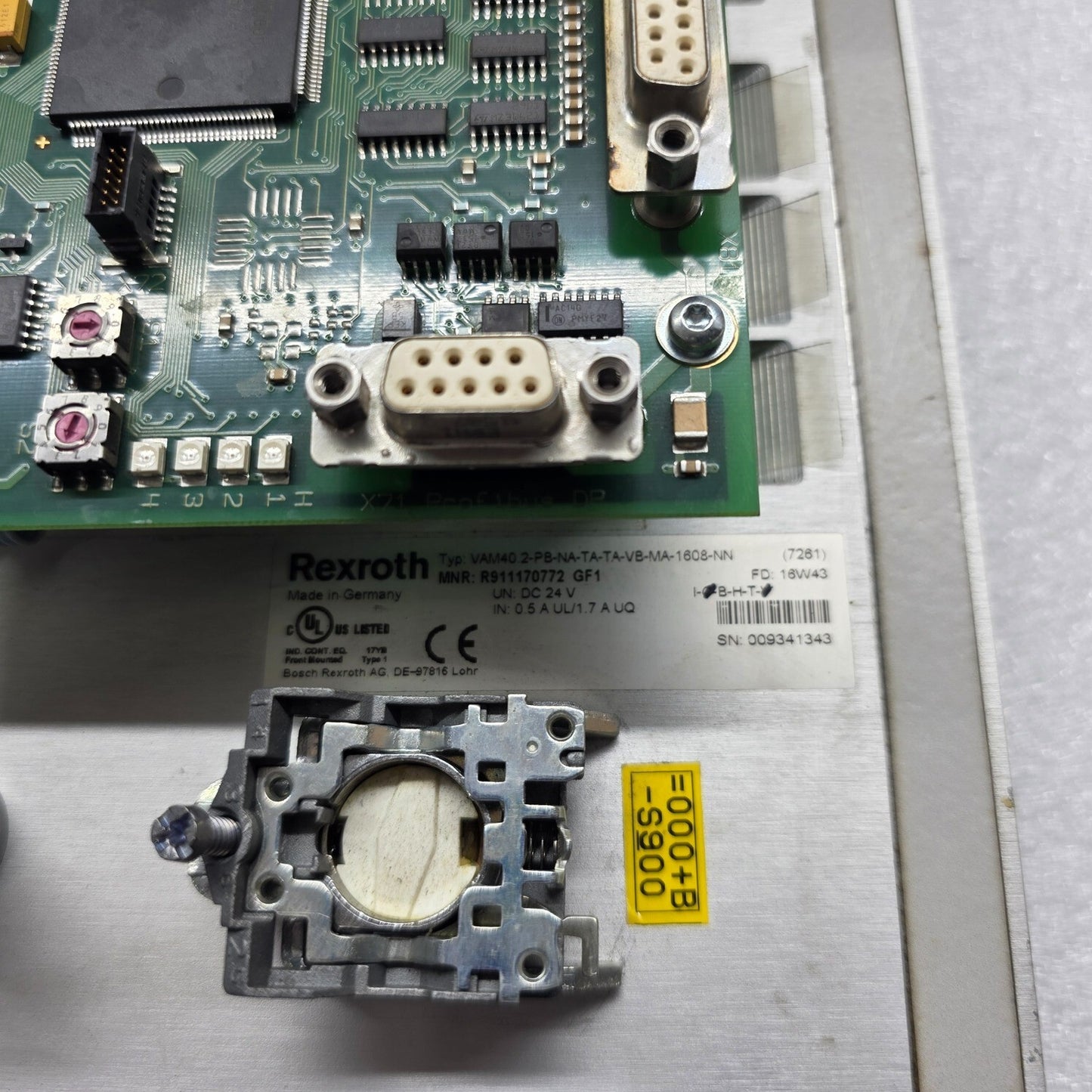REXROTH INDRACONTROL V R911170772 GF1 VAM40-2-PB-NA-TA-TA-VB-MA-1608-NN