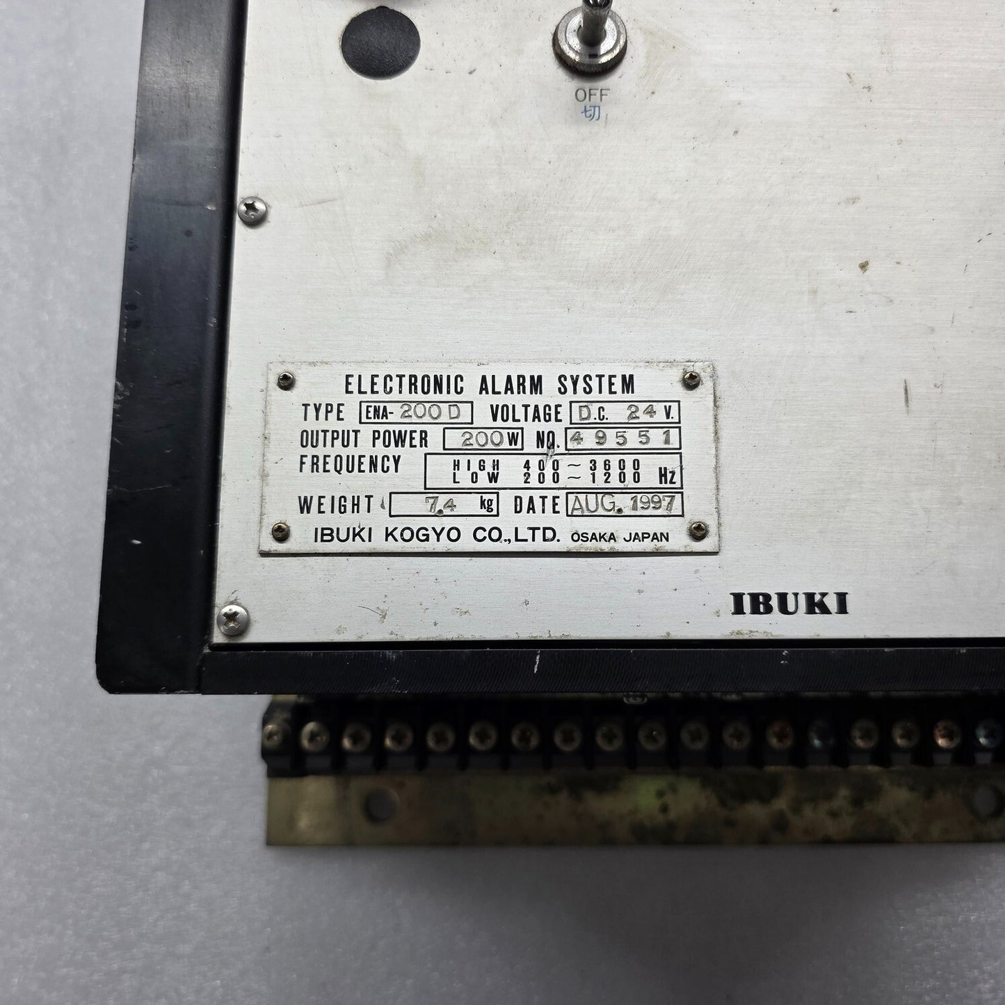 IBUKI KOGYO ENA-200D ALARM SYSTEM 24VDC