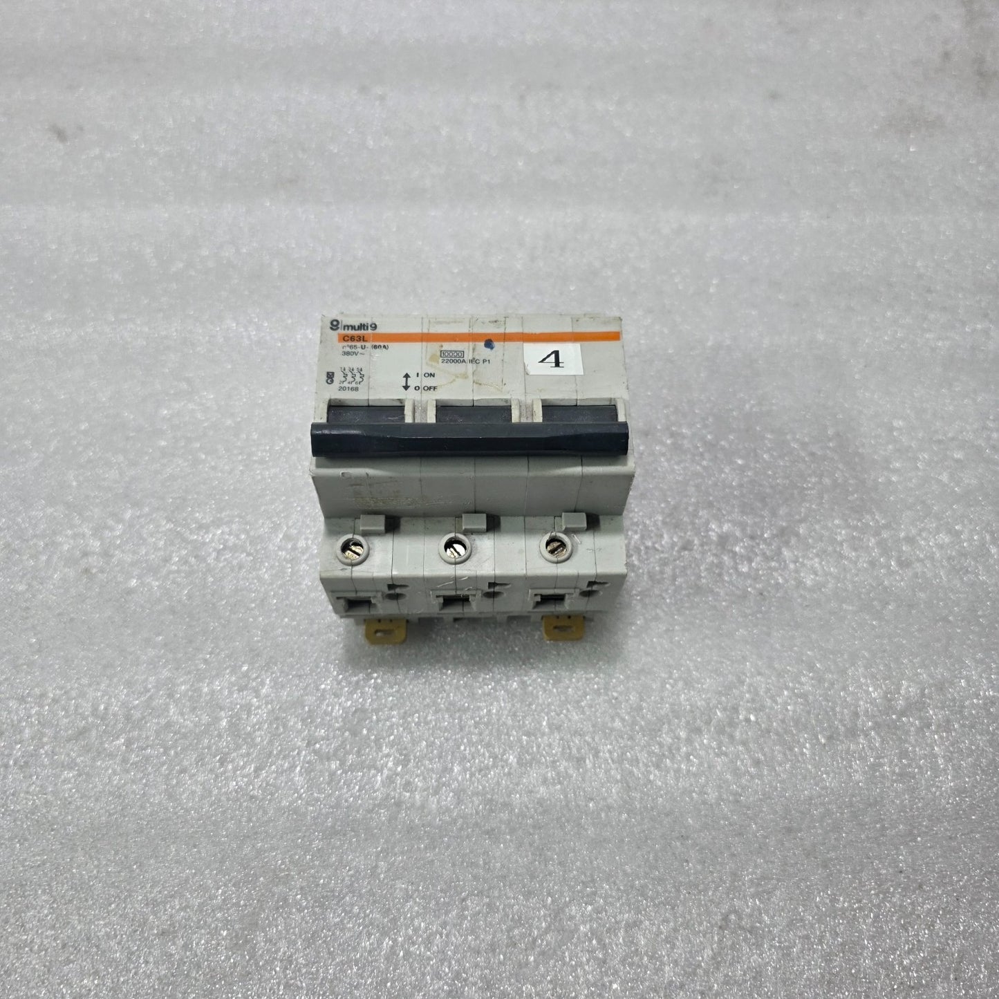 MERLIN GERIN MULTI9 C63L 60A 3 POLE MCB 380V 22KA INDUSTRIAL CIRCUIT BREAKER