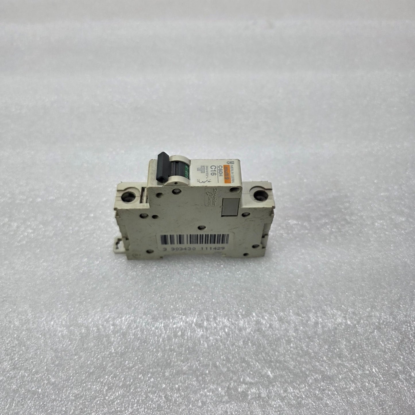 MERLIN GERIN MULTI9 C60H C16 16A SINGLE POLE MCB CIRCUIT BREAKER 240/415V 10KA
