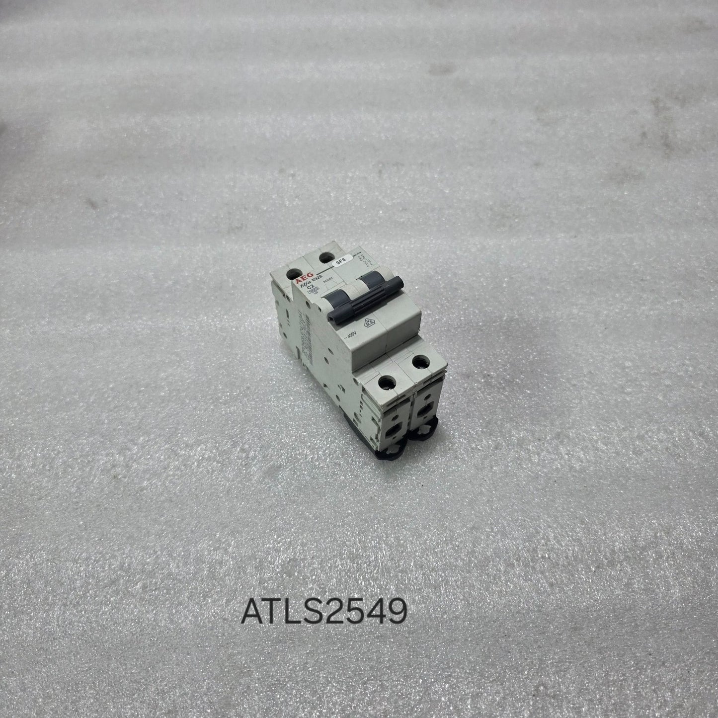AEG ELFA E92S C2 2A DOUBLE POLE MCB 10KA 400V DIN RAIL CIRCUIT BREAKER