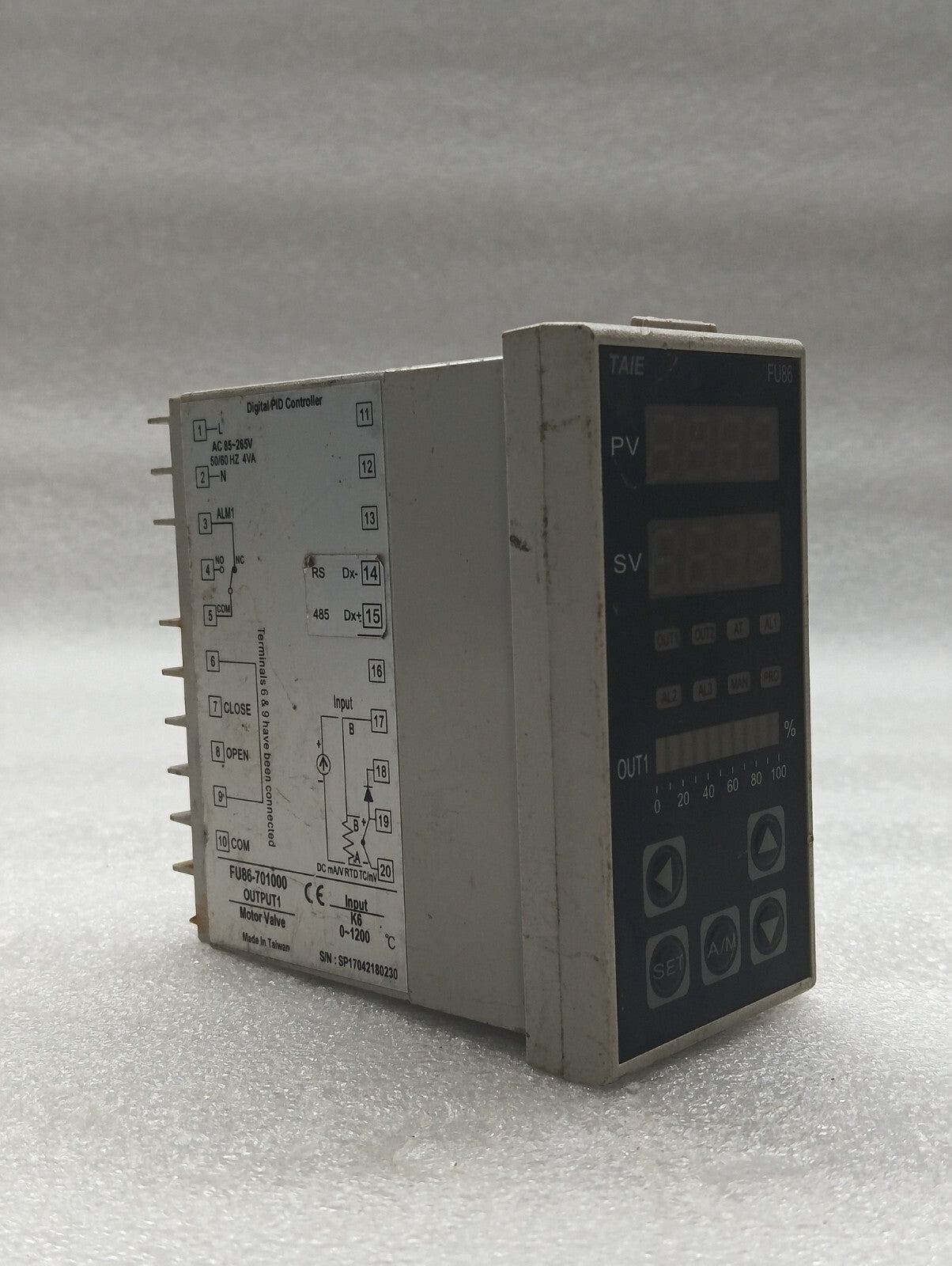 TAIE FU86 DIGITAL PID CONTROLLER FU86-701000 85-265V