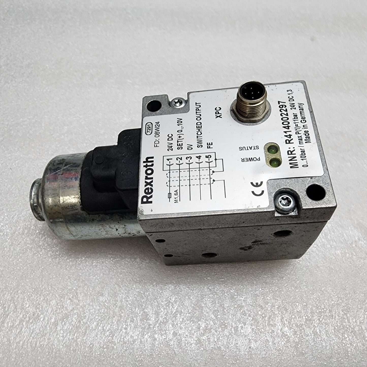 REXROTH 7291 R414002297 PRESSURE REGULATOR 24VDC MORE THAN 50 PC AVAILABLE