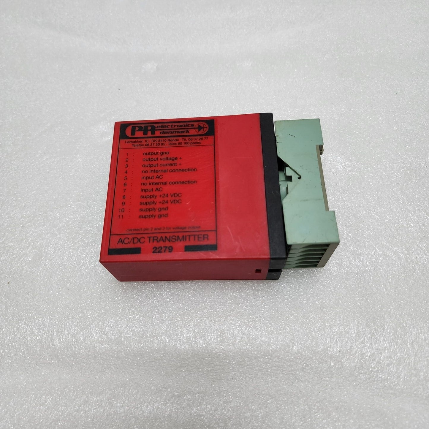 PR ELECTRONICS 2279 AC/DC TRANSMITTER 24VDC