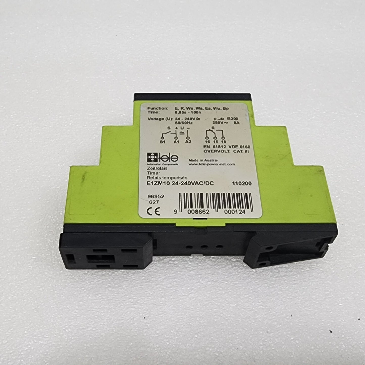 TELE E1ZM10 MULTIFUNCTION TIMER 110200 24-240VAC/DC