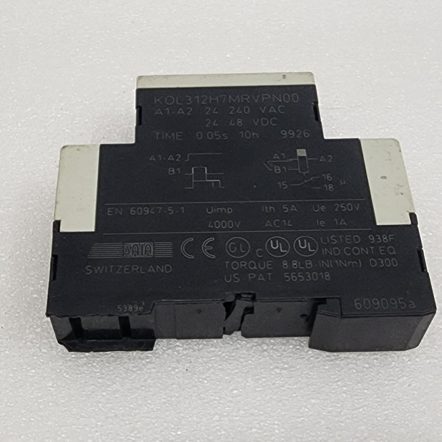 SAIA BURGESS KOL312H7MRVPN00 TIMER OFF DELAY 24-240VAC/24-48VDC