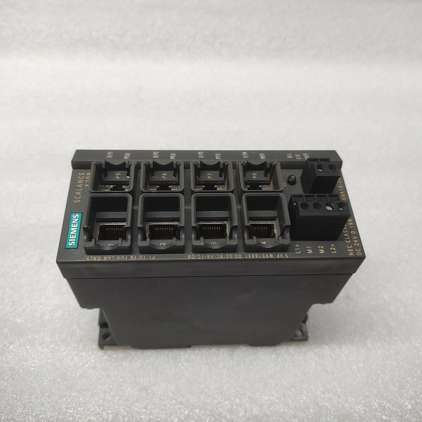 SIEMENS SCALANCE X208 6GK5208-0BA10-2AA3 ETHERNET SWITCH