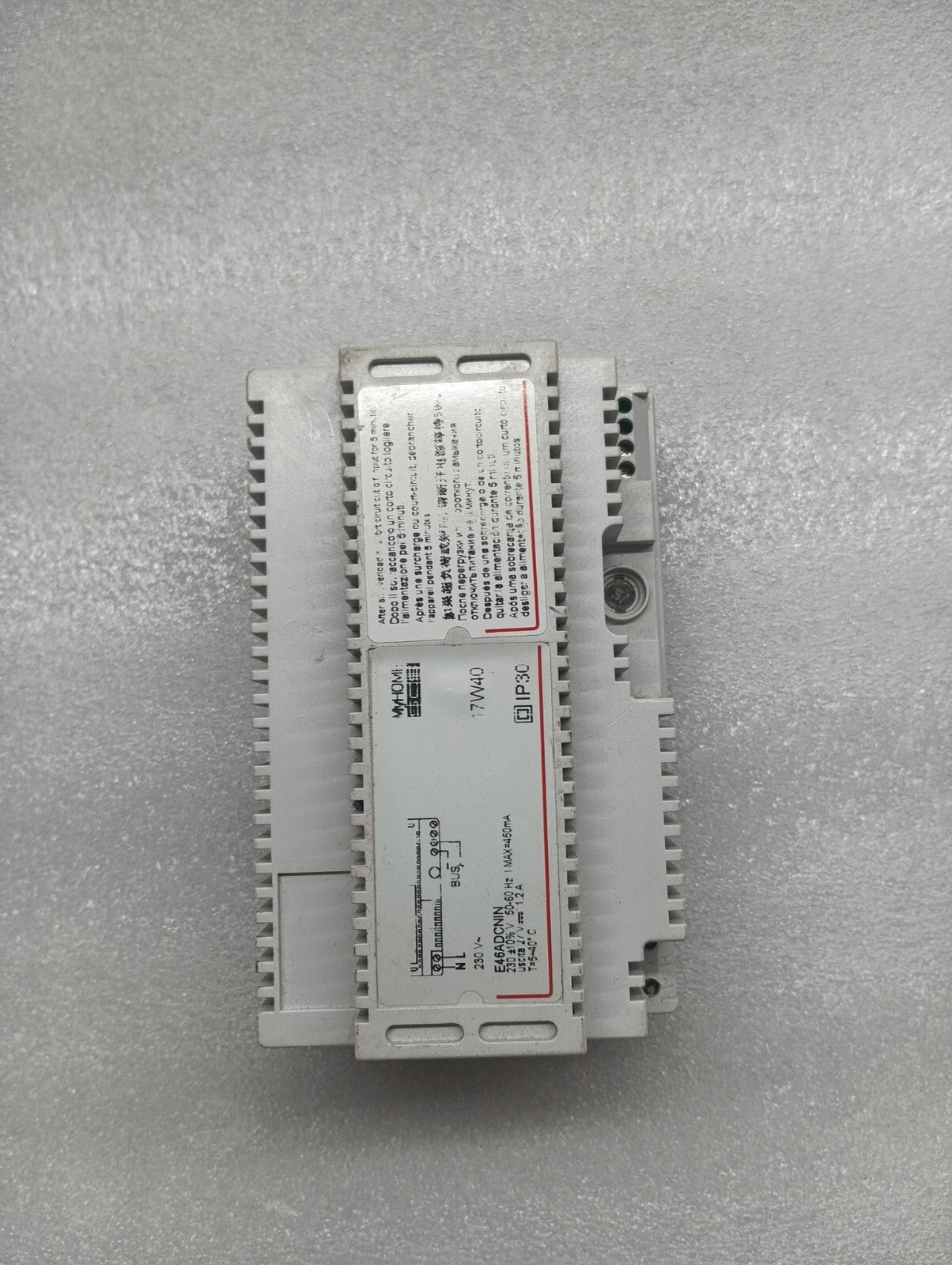 BTICINO MYHOME SCS E46ADCN POWER SUPPLY 17W40 230V E46ADCN