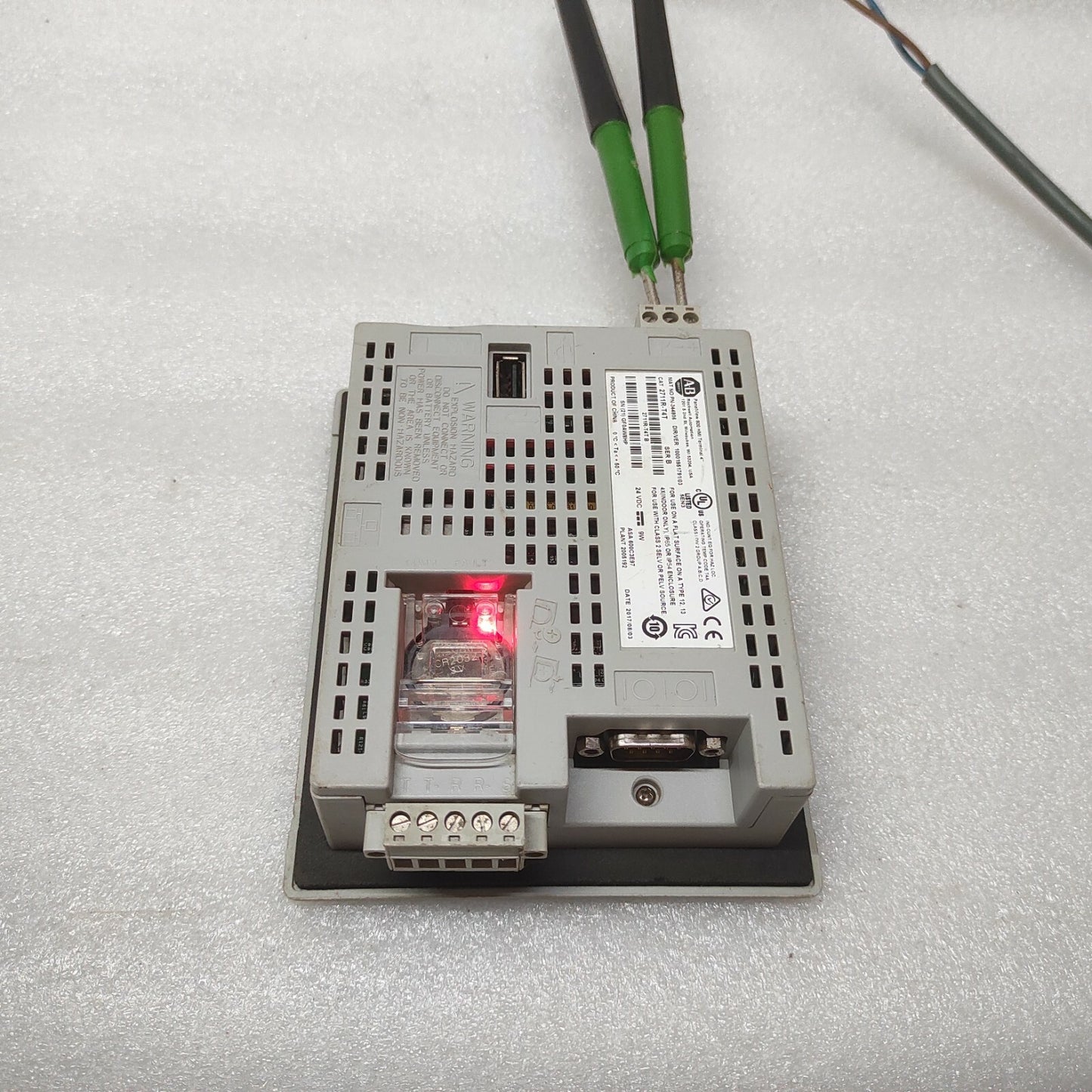 ALLEN BRADLEY PANELVIEW 800 CAT 2711R-T4T 24VDC 4" TERMINAL