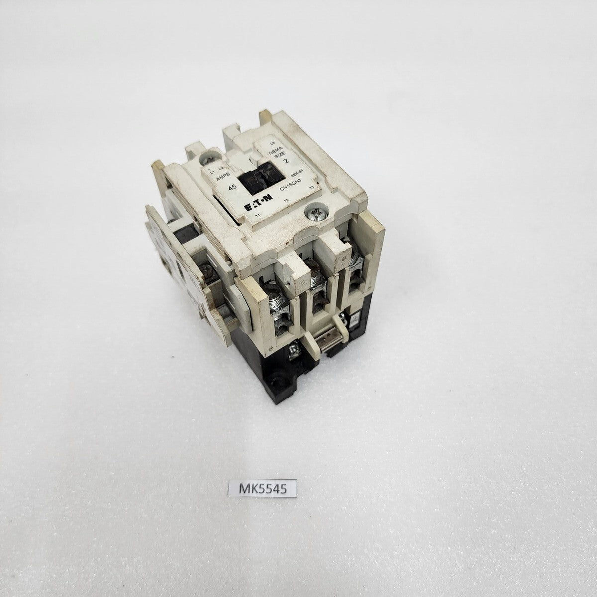 EATON CN15GN3 MAGNETIC CONTACTOR 45A COIL VOLTAGE 110-120V