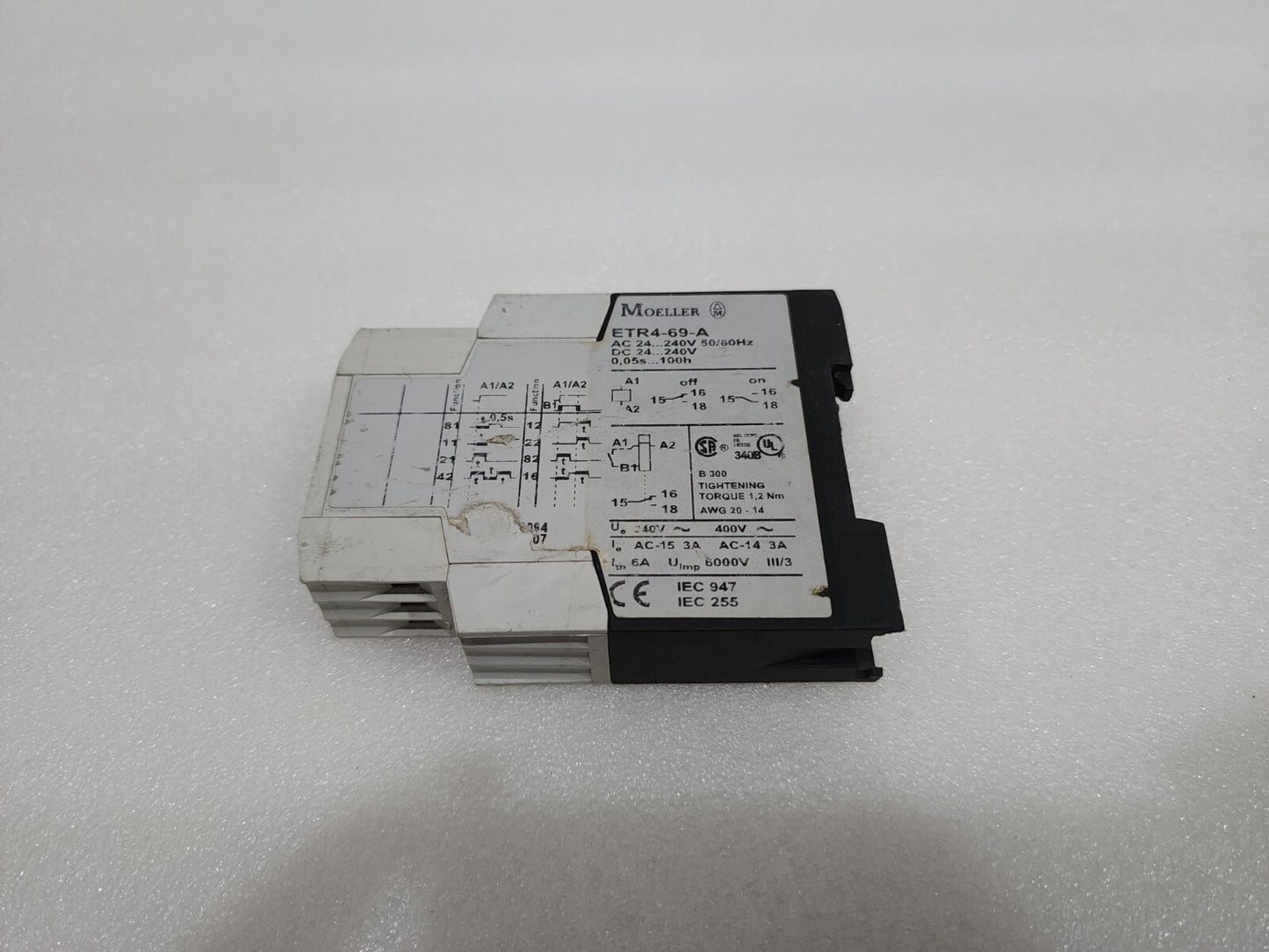 MOELLER ETR4-69-A MULTIFUNCTION TIMER RELAY 24-240VAC/24-240VDC 0.05S-100H