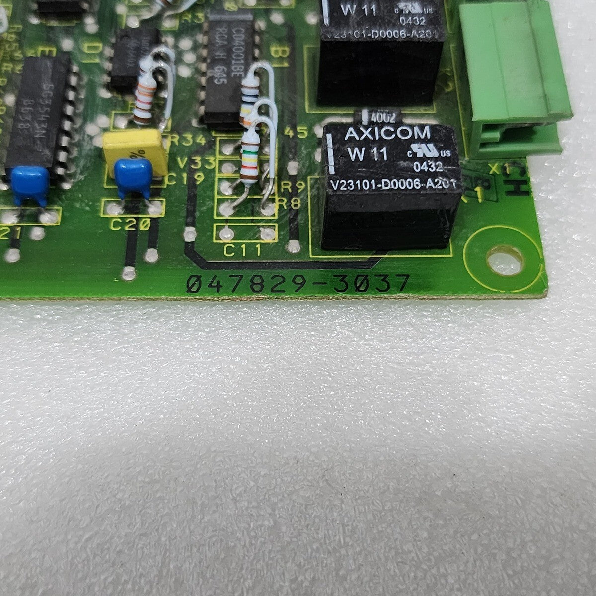 BOSCH 047829-3037 CONTROL CHART CARD