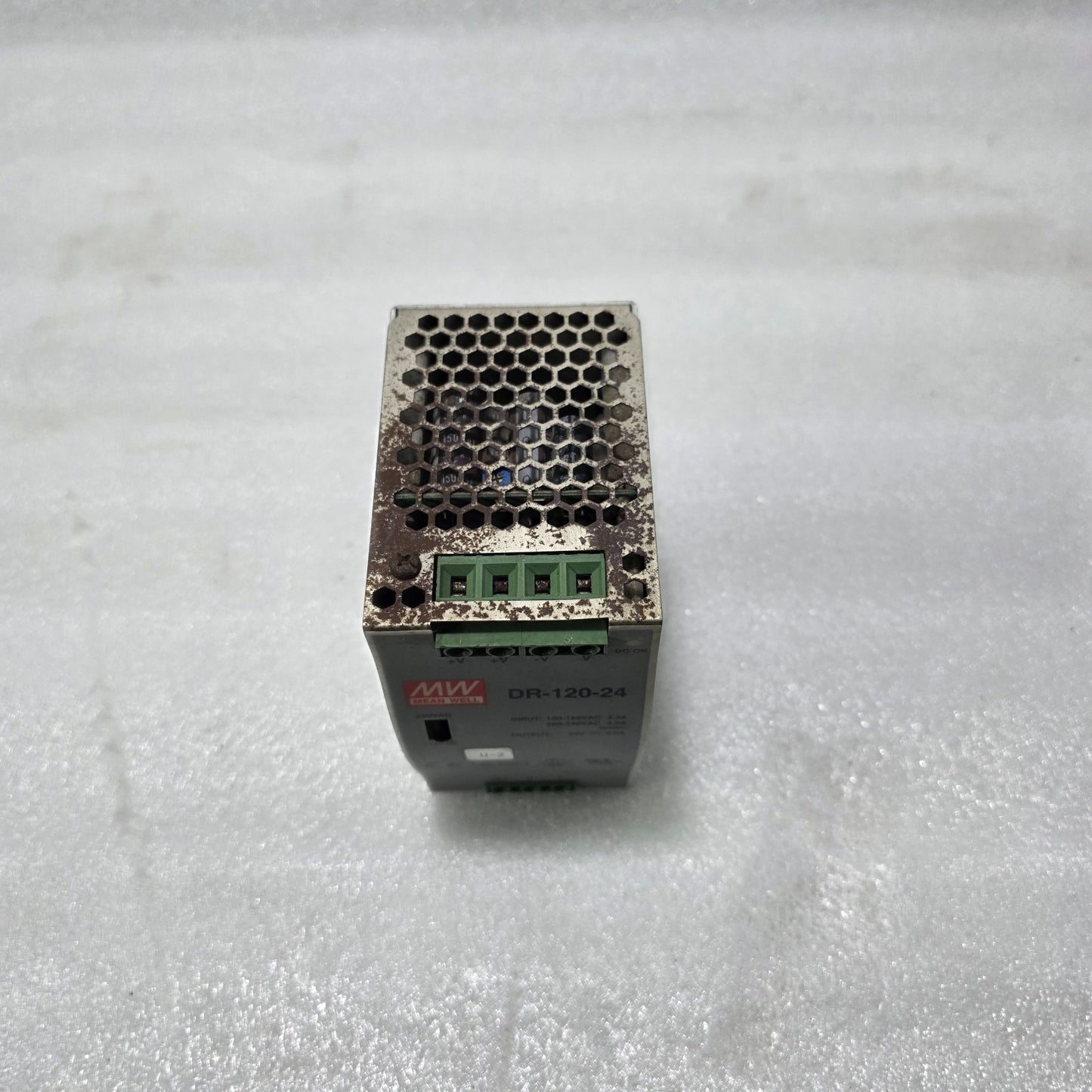 MEAN WELL DR-120-24 INDUSTRIAL DIN RAIL POWER SUPPLY 24V DC 5A – INPUT 100-240VA
