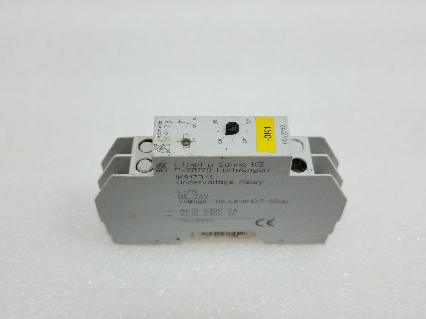DOLD K9173.11 UNDERVOLTAGE RELAY 0049350 24VDC
