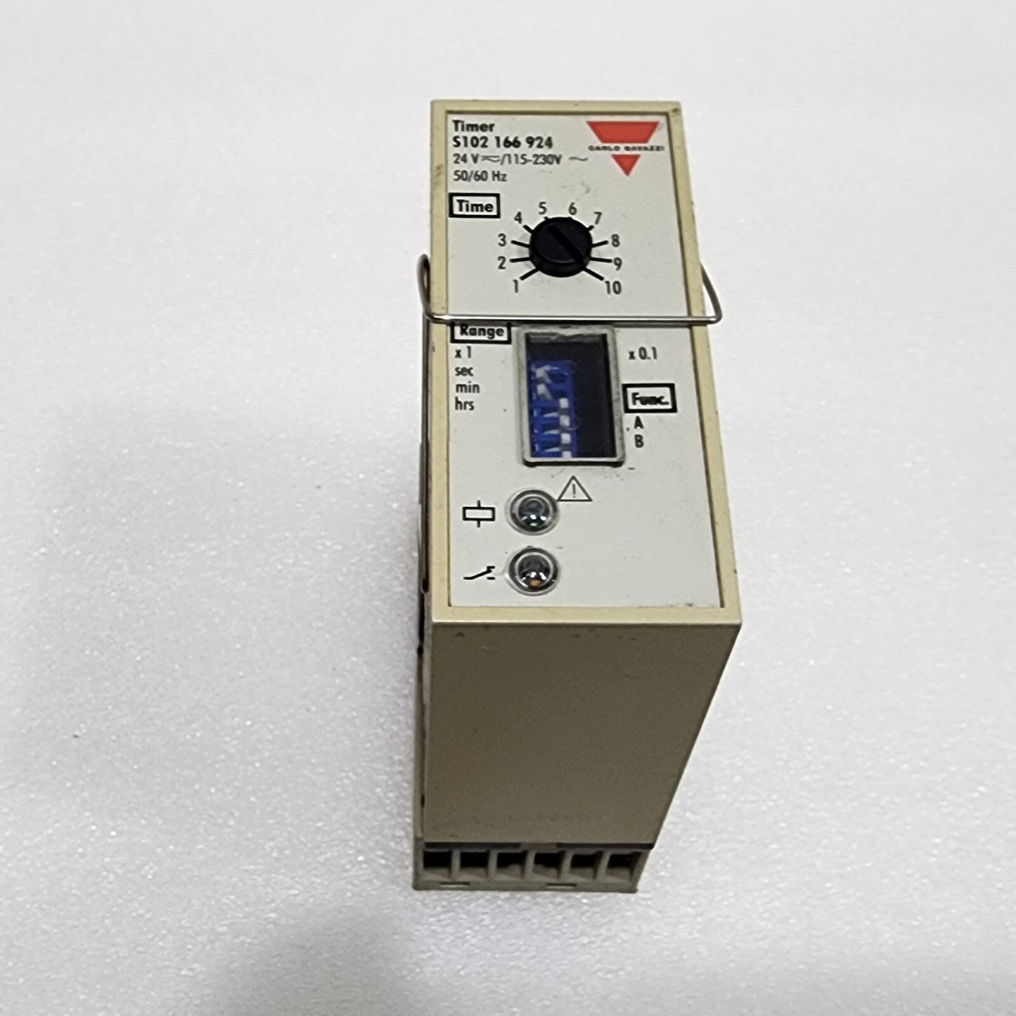 CARLO GAVAZZI S102 166 924  TIME DELAY RELAY 24VAC-DC/115-230VAC