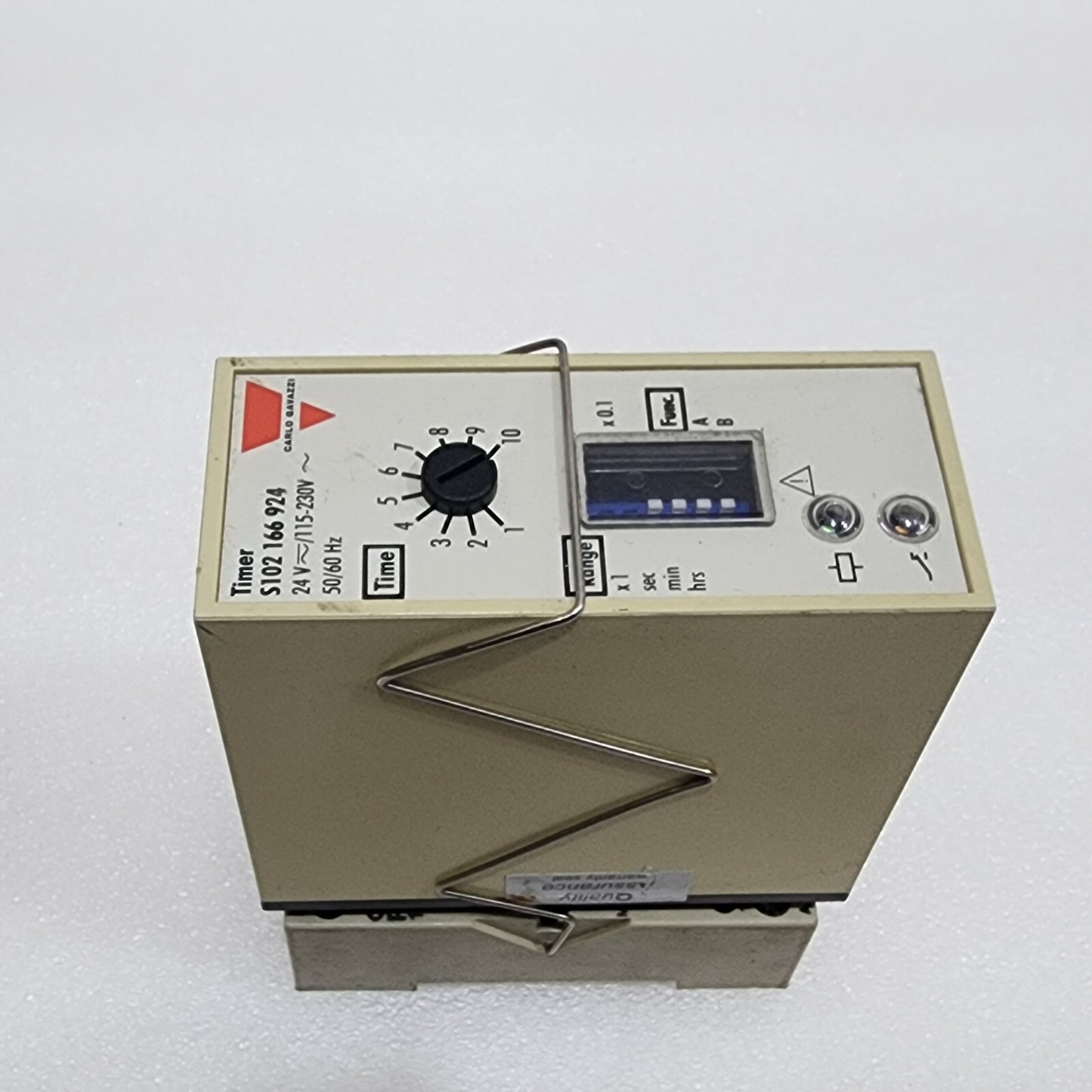 CARLO GAVAZZI S102 166 924  TIME DELAY RELAY 24VAC-DC/115-230VAC