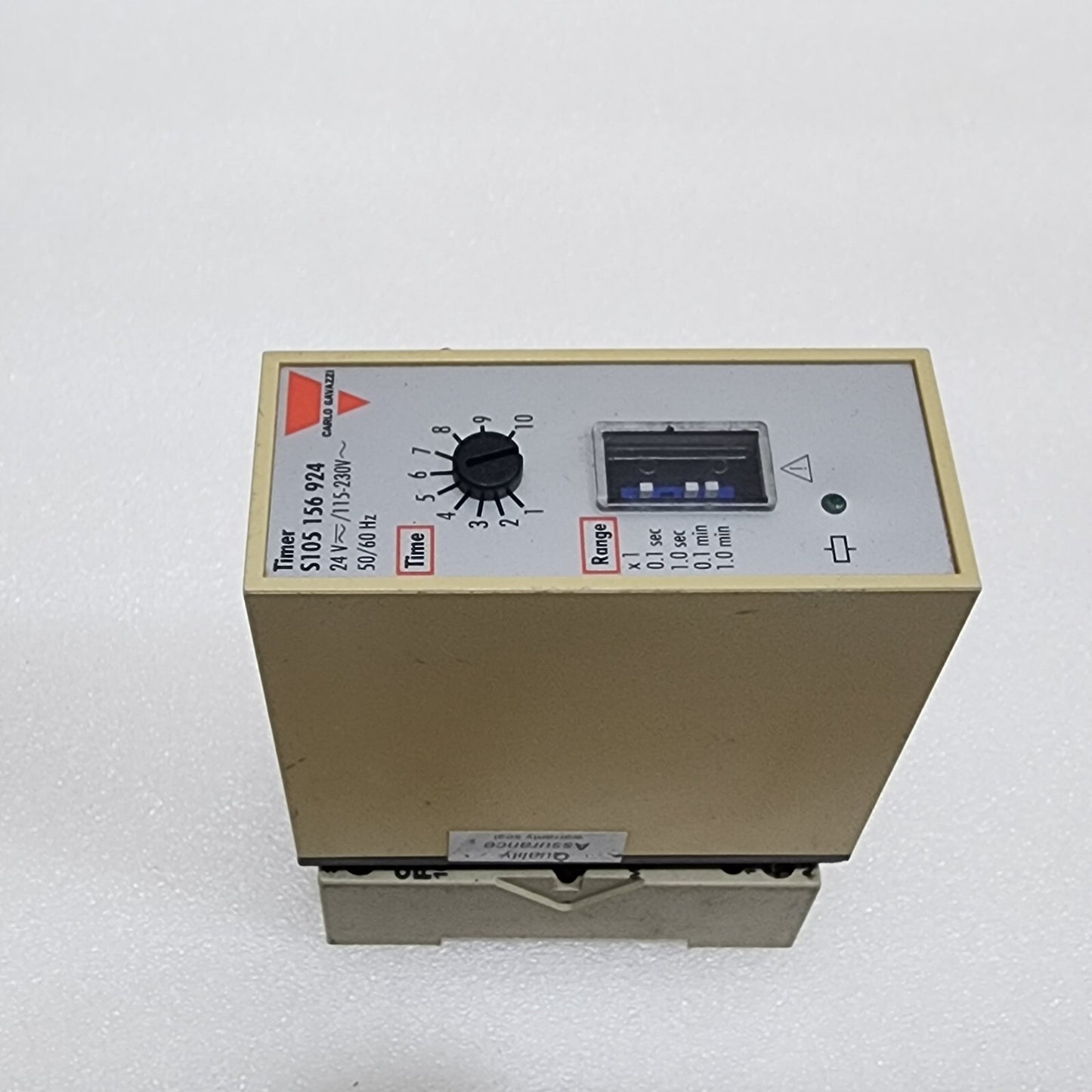 CARLO GAVAZZI S105156924 TIME DELAY RELAY 24VAC-DC/115-230VAC