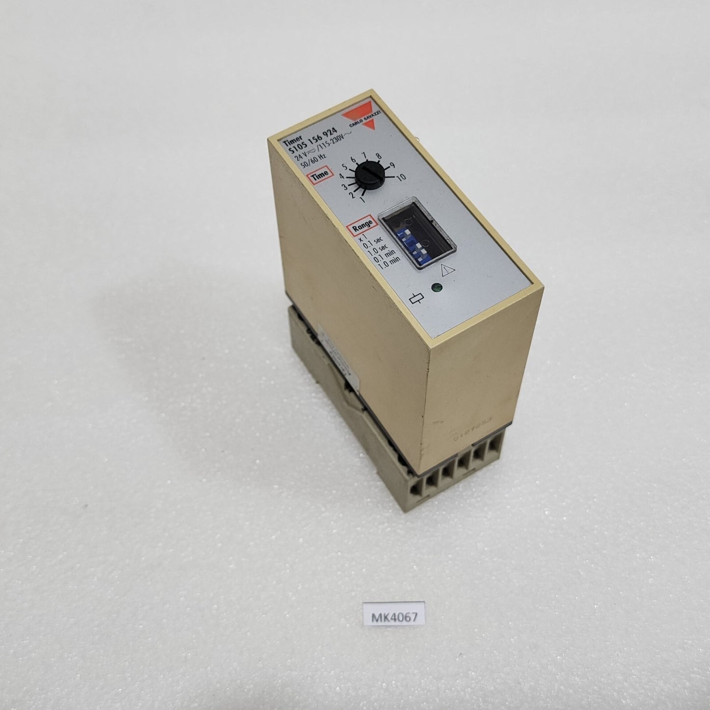 CARLO GAVAZZI S105156924 TIME DELAY RELAY 24VAC-DC/115-230VAC