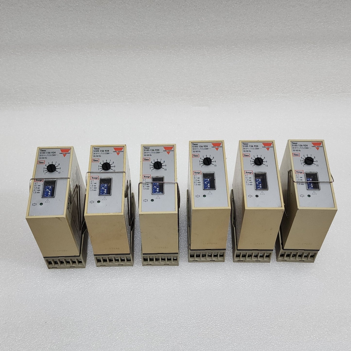 CARLO GAVAZZI S105156924 TIME DELAY RELAY 24VAC-DC/115-230VAC